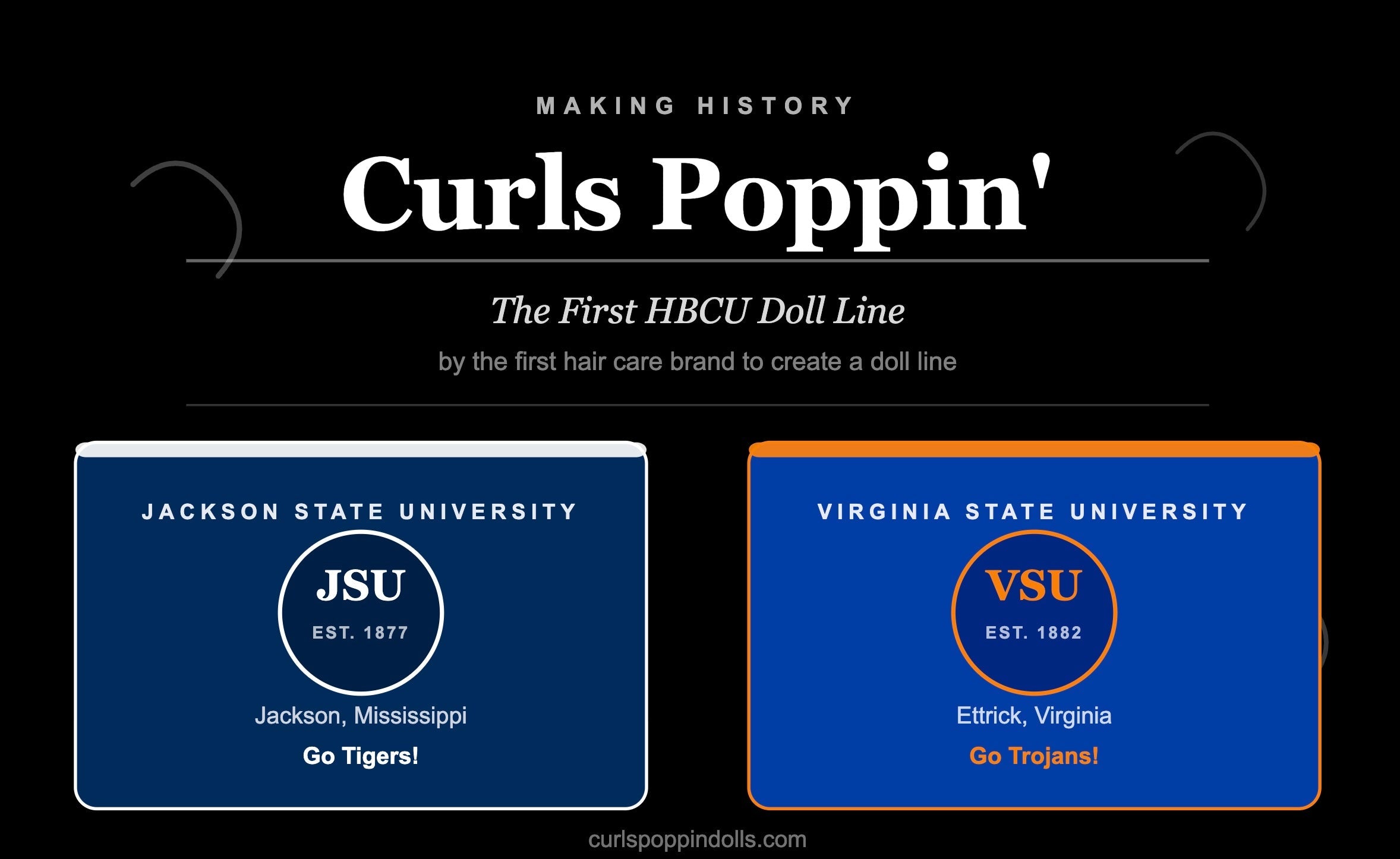 Making History One Doll at a Time: Curls Poppin' Launches the First HBCU Doll Line